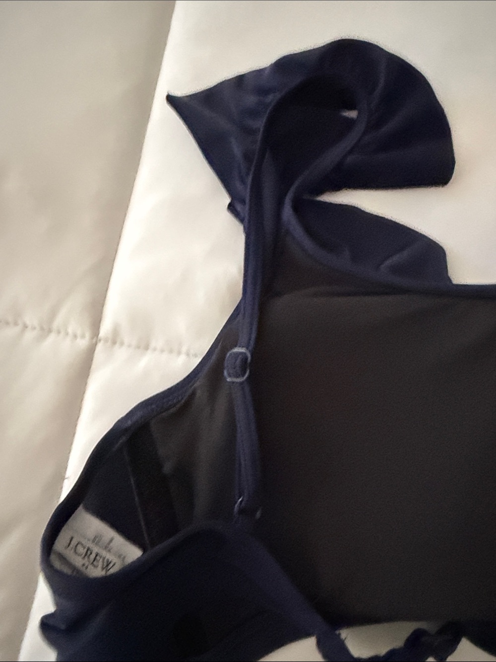 J. Crew Navy Ruffle Bikini Set - Picture 8 of 8